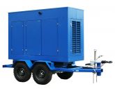 ТСС ЭД-90-Т400-2РПМ9 в погодозащитном кожухе на прицепе с АВР