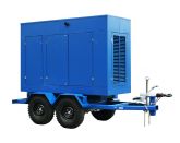 ТСС ЭД-100-Т400-2РПМ1 в погодозащитном кожухе на прицепе с АВР