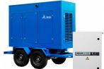 ТСС ЭД-320-Т400-2РПМ17 в погодозащитном кожухе на прицепе с АВР